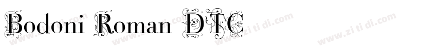 Bodoni Roman DTC字体转换